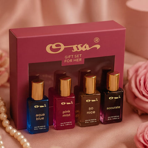 Ossa Gift Set For Her Eau De Parfum Perfume Combo Pack of 4 – 80ml