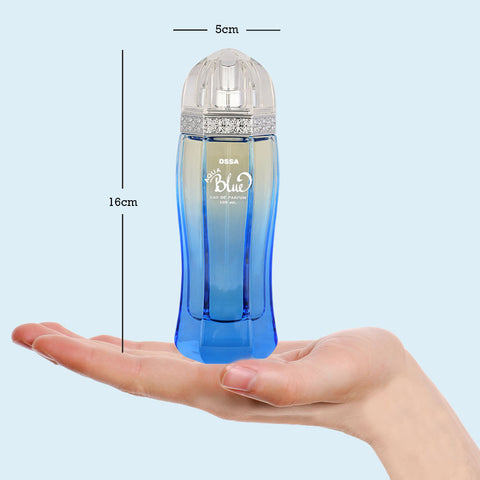 OSSA AQUA BLUE EDP 100ML LONG LASTING PERFUME FOR MEN (PACK OF 2)