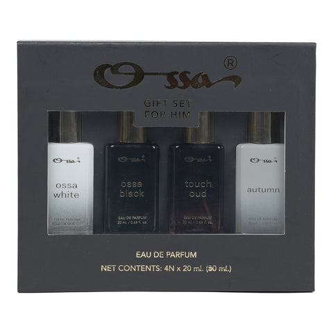 Ossa Gift Set For Him Eau De Parfum Perfume Combo Pack of 4 – 80ml