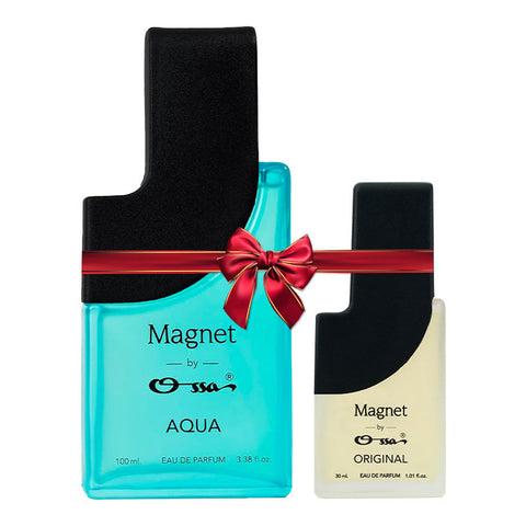 OSSA MAGNET AQUA EDP 100ML & ORIGINAL EDP 30ML (PACK OF 2)