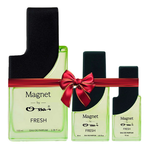 OSSA MAGNET FRESH EDP 100ML, 30ML, 15ML (Pack of 3)