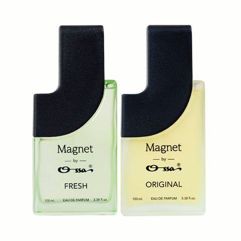 Ossa Magnet Fresh EDP 100ml & Original EDP 100ml Unisex Eau De Parfum Long Lasting Perfume Combo for Men & Women (Pack of 2)
