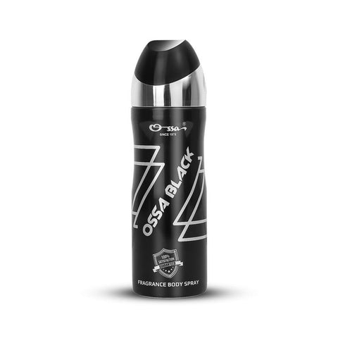 Ossa Black Body Spray 200ML With Ambery And Citrusy For Men
