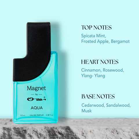 OSSA MAGNET AQUA EDP 100ML, 30ML, 15ML (Pack of 3)