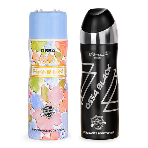 Ossa Black Body Spray And Vision Flower Body Spray