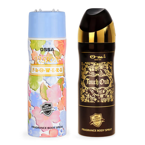 Ossa Touch Oud Body Spray And Vision Flower Body Spray