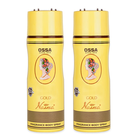 Ossa Gold Naina Body Spray With Musky Floral And Ambery Notes