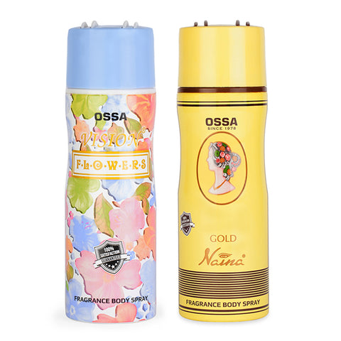 Ossa Gold Naina Body Spray And Vision Flower Body Spray