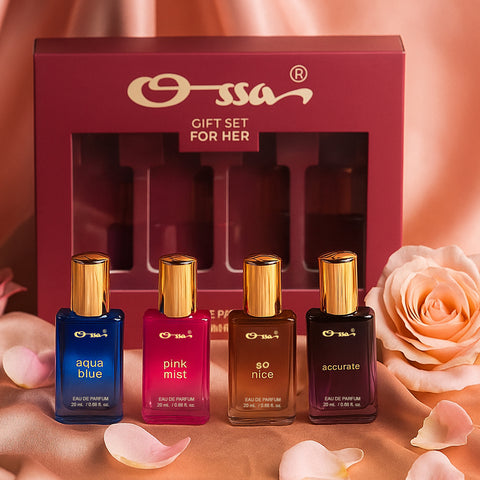 Ossa Gift Set For Her Eau De Parfum Perfume Combo Pack of 4 – 80ml