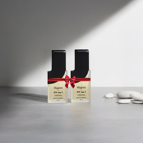 Ossa Magnet Original Unisex Eau De Parfum 15ml With Lemon, Mandarin, Cardamom, Woody, Patchouli | Premium Long Lasting Fragrance for Men & Women | Timeless Elegance for Every Occasion and Daily Use (Pack of 2, 15mlX2)