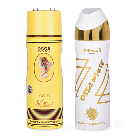 Ossa White Body Spray And Gold Naina Body Spray