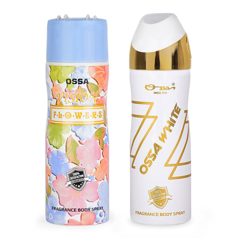 Ossa White Body Spray And Vision Flower Body Spray