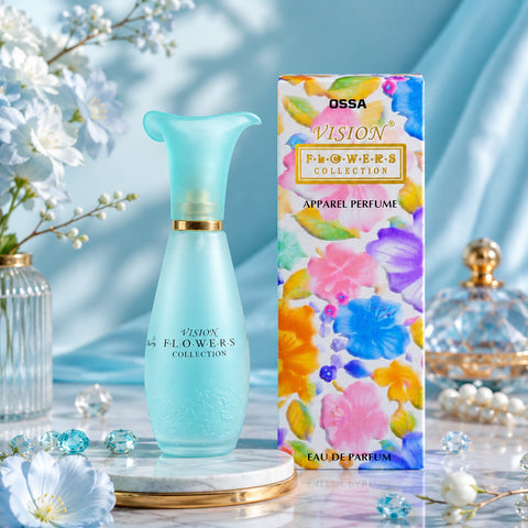 OSSA Vision Flower Perfume for Women, Blue | Long Lasting Luxury Fragrance for Women | Daily Wear, Party & Gift Perfume