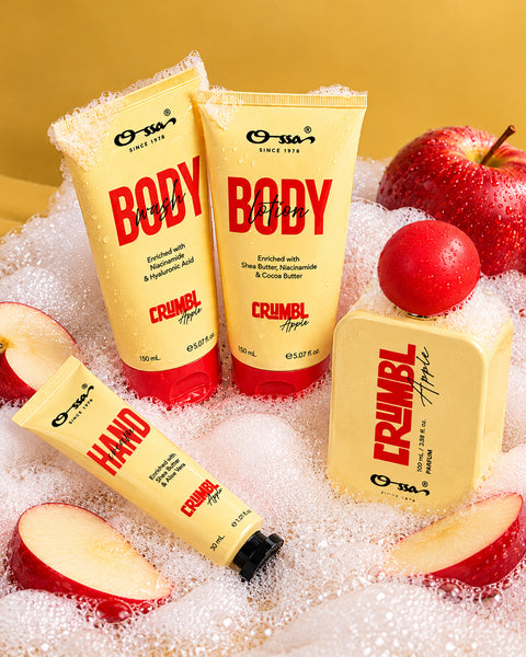 GOURMAND CRUMBL APPLE BODY WASH & LOTION, PARFUM & HAND CREAM