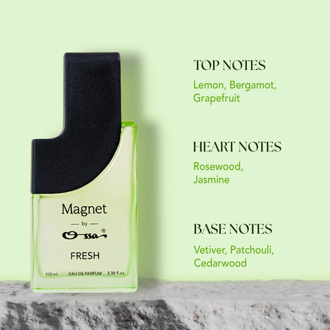 OSSA MAGNET FRESH EDP 100ML & OUD EDP 15ML & AQUA EDP 15ML (PACK OF 3)