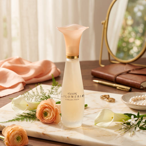 OSSA Vision Flower Perfume for Women, Golden | Long Lasting Luxury Fragrance for Women | Daily Wear, Party & Gift Perfume