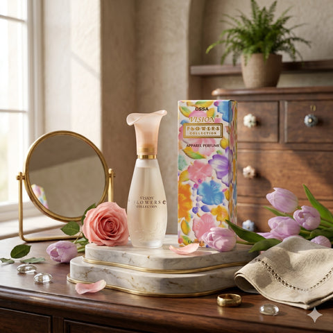 OSSA Vision Flower Perfume for Women, Golden | Long Lasting Luxury Fragrance for Women | Daily Wear, Party & Gift Perfume