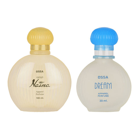 Gold Naina Apparel Perfume 100ml & Dream Collection Apparel Perfume 30ml