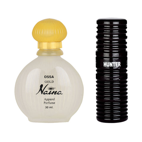 Ossa Gold Naina Apparel Perfume 30ml And Hunter Apparel Perfumes 30ml