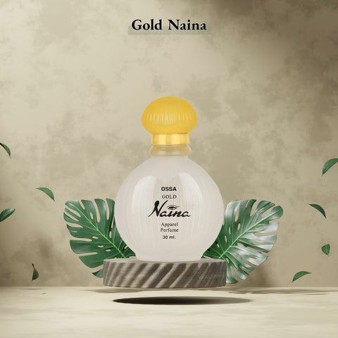 Ossa Gold Naina Apparel Perfume 30ml | Unisex Fragrance Featuring Lush Musky & Ambery Notes | Long-Lasting Scent for Men & Women | Perfect for All-Day Confidence and Freshness for Every Occasion