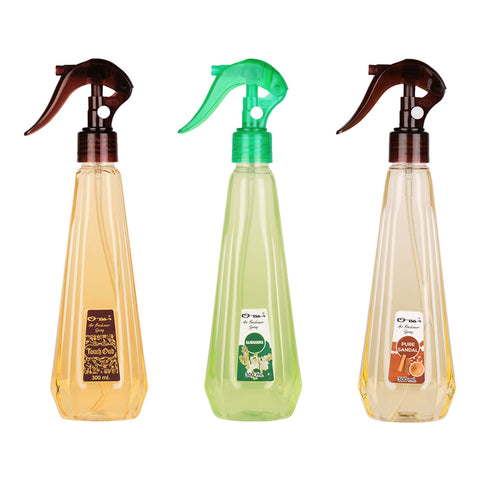 Ossa Touch Oud 300ml, Rajnigandha 300ml, Pure Sandal 300ml Air Freshener Combo