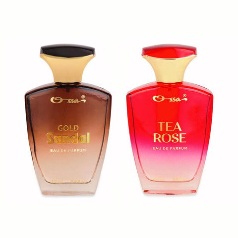 Ossa Gold Sandal EDP 100ml And Tea Rose EDP 100ml