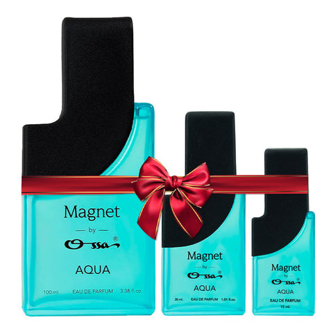 OSSA MAGNET AQUA EDP 100ML, 30ML, 15ML (Pack of 3)