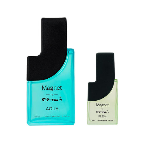 OSSA MAGNET AQUA EDP 100ML & FRESH EDP 30ML (PACK OF 2)