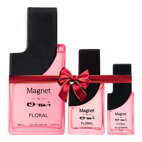 OSSA MAGNET FLORAL EDP 100ML, 30ML, 15ML(PACK OF 3)