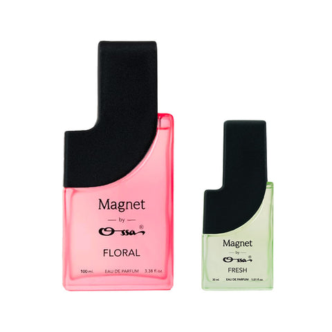 OSSA MAGNET FLORAL EDP 100ML & FRESH EDP 30ML (PACK OF 2)