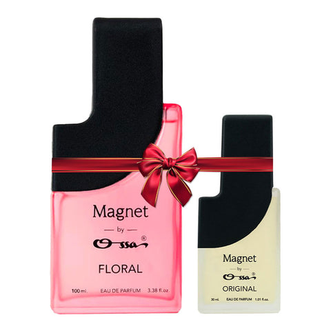 OSSA MAGNET FLORAL EDP 100ML & ORIGINAL EDP 30ML (PACK OF 2)