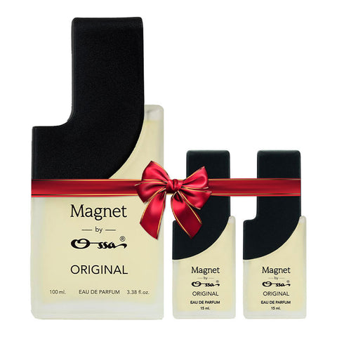OSSA MAGNET ORIGINAL EDP 100ML, 15ML, 15ML (PACK OF 3)