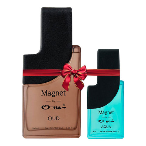 OSSA MAGNET OUD EDP 100ML & AQUA EDP 30ML (PACK OF 2)