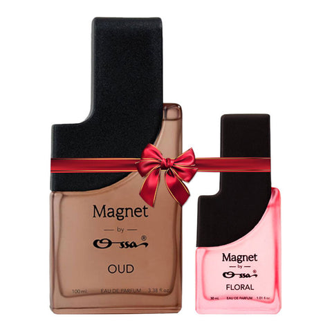 OSSA MAGNET OUD EDP 100ML & FLORAL EDP 30ML (PACK OF 2)