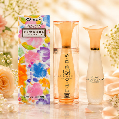 OSSA Vision Flower Perfume for Women, Golden | Long Lasting Luxury Fragrance for Women | Daily Wear, Party & Gift Perfume