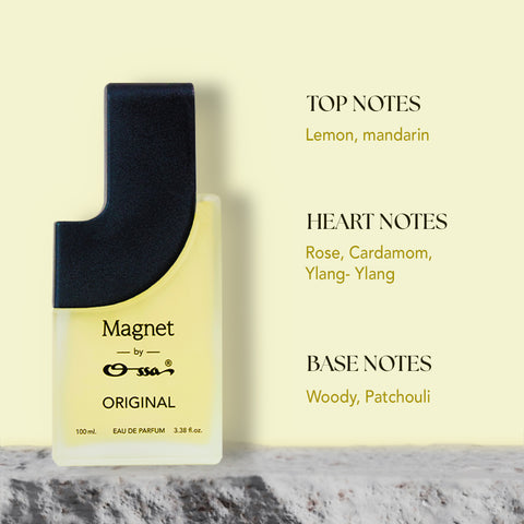 OSSA MAGNET ORIGINAL EDP 100ML & OUD EDP 15ML & AQUA EDP 15ML (PACK OF 3)