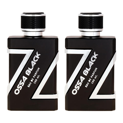 Ossa Black Eau De Parfum 100ml Long Lasting Perfume Combo for Men (Pack of 2)