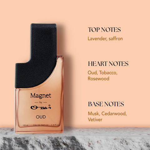 OSSA MAGNET OUD EDP 100ML & FRESH EDP 15ML & ORIGINAL EDP 15ML (PACK OF 3)