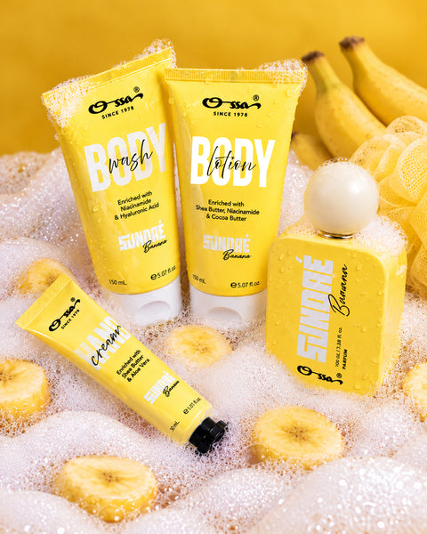 GOURMAND SUNDAE BANANA BODY WASH & LOTION, PARFUM & HAND CREAM