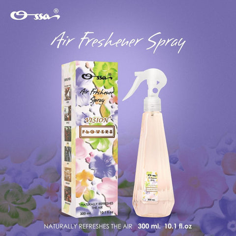 Ossa Vision Flower Air Freshener Liquid Spray 300ml Long Lasting Fragrance