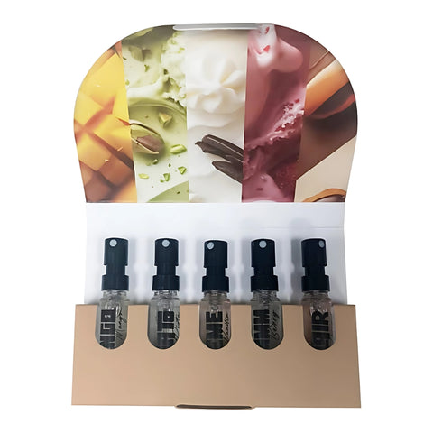 Ossa Gourmand Trial Pack - Tango Mango, Gelato Pista, Creme Vanilla, Yummm Berry, Eclair Caramel Unisex Parfum 2ML x 5 Parfum