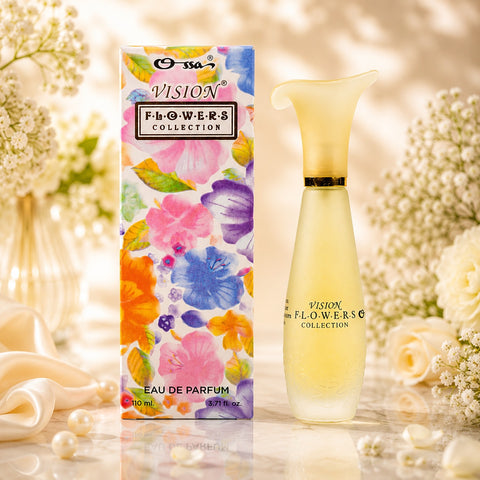 OSSA Vision Flower Perfume for Women, Yellow | Long Lasting Luxury Fragrance for Women | Daily Wear, Party & Gift PerfumeOSSA