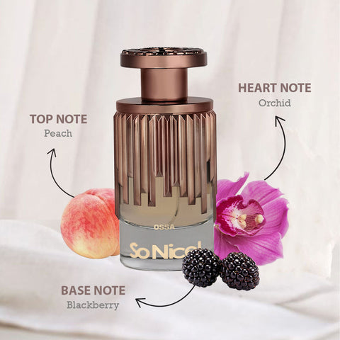 Ossa So Nice Eau De Parfum With Musky, Floral and Fruity Notes