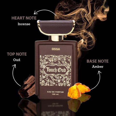 Ossa Touch Oud Eau De Parfum With Ambery And Oud Notes